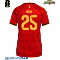 Maglie da calcio Belgio Nathan Ngoy #25 Prima Maglia Femminile Mondiali 2026  Manica Corta